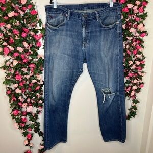 Polo Ralph Lauren Blue Denim Jeans Mens 36x30 Casual Denim Medium Wash Comfort